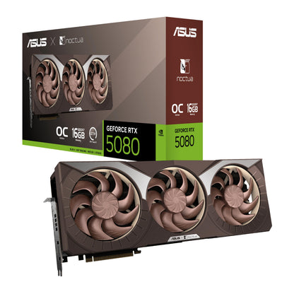ASUS NVIDIA GeForce RTX 5080 Graphic Card - 16 GB GDDR7-7680 x 4320-2.62 GHz Boost Clock - 256 bit Bus Width - PCI Express 5.0 - DisplayPort - 3 x DisplayPort - HDMI