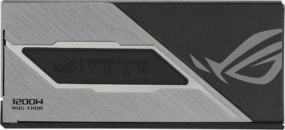 ASUS ROG Thor 1200W Platinum III PSU (80 Plus Platinum Certified, ATX 3.1, GaN MOSFET, GPU-First Intelligent Voltage Stabilizer, Magnetic OLED Display, Turbo Mode, 10-Year Warranty)
