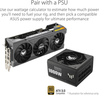 ASUS TUF Gaming NVIDIA GeForce RTX 4080 Super OC Edition Gaming Graphics Card (PCIe 4.0, 16GB GDDR6X, HDMI 2.1a, DisplayPort 1.4a) (Renewed)