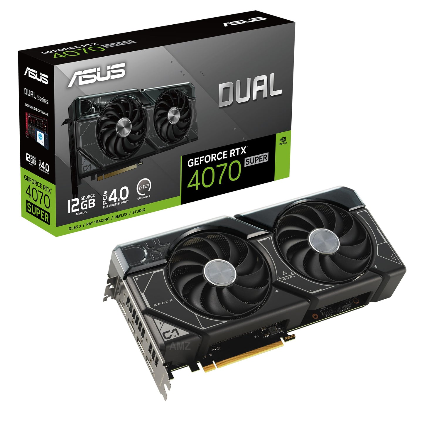 ASUS Dual GeForce RTX™ 4070 EVO OC Edition 12GB GDDR6X is Designed for Broad Compatibility, with a 2.5-Slot Design, Axial-tech Fan Design, 0dB Technology, Auto-Extreme Technology, and More (Renewed)