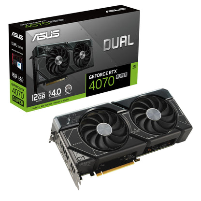 ASUS Dual GeForce RTX™ 4070 EVO OC Edition 12GB GDDR6X is Designed for Broad Compatibility, with a 2.5-Slot Design, Axial-tech Fan Design, 0dB Technology, Auto-Extreme Technology, and More (Renewed)