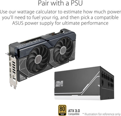 ASUS Dual GeForce RTX™ 4070 Super EVO OC Edition 12GB GDDR6X (PCIe 4.0, 12GB GDDR6X, DLSS 3, HDMI 2.1a, DisplayPort 1.4a, 2.5-Slot Design, Axial-tech Fan Design, 0dB Technology, and More) (Renewed)
