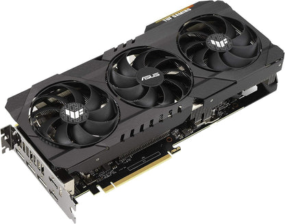 ASUS TUF Gaming NVIDIA GeForce RTX 3090 OC Edition Graphics Card- PCIe 4.0, 24GB GDDR6X, HDMI 2.1, DisplayPort 1.4a, Dual Ball Fan Bearings (Renewed)