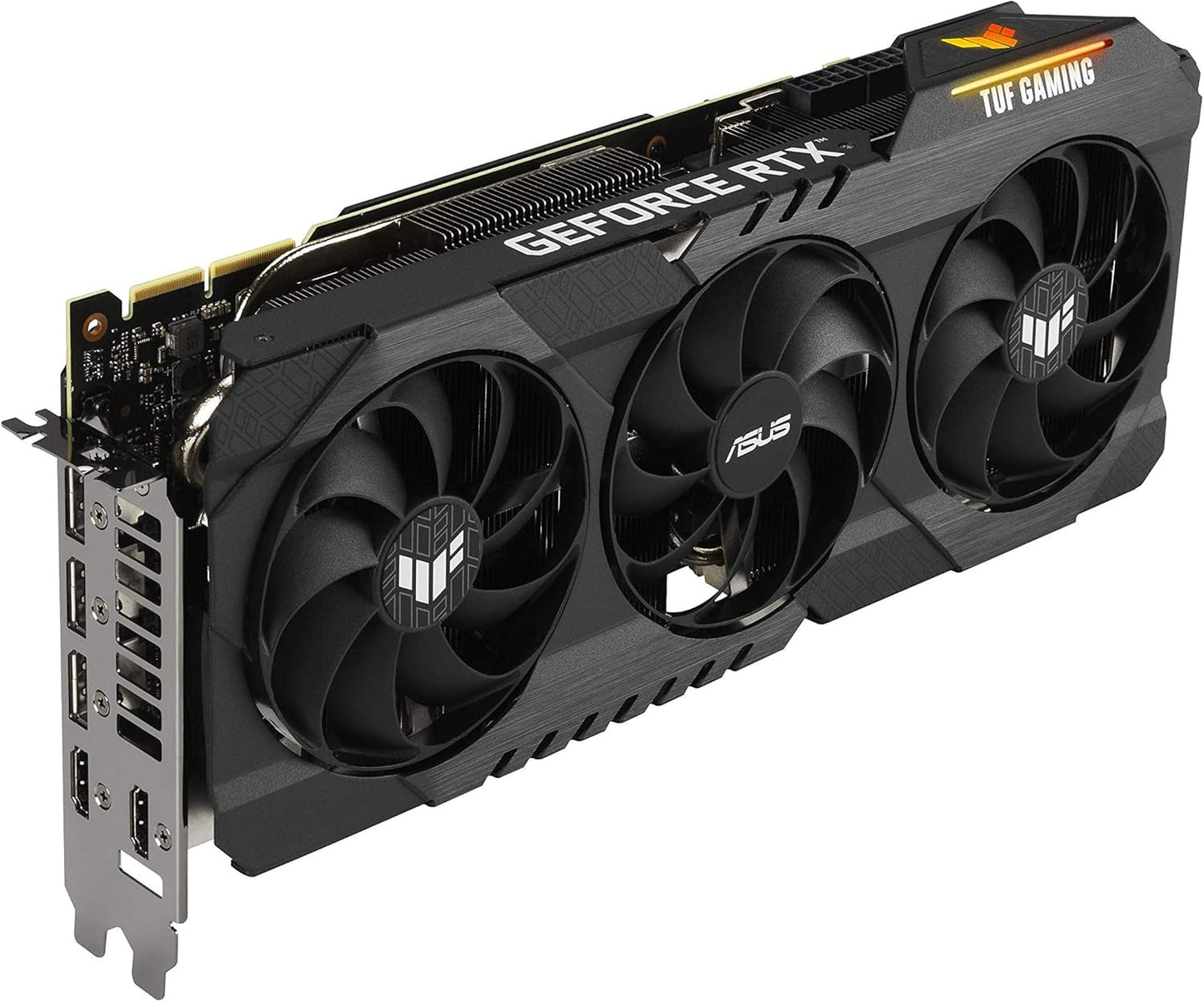 ASUS TUF Gaming NVIDIA GeForce RTX 3090 OC Edition Graphics Card- PCIe 4.0, 24GB GDDR6X, HDMI 2.1, DisplayPort 1.4a, Dual Ball Fan Bearings (Renewed)
