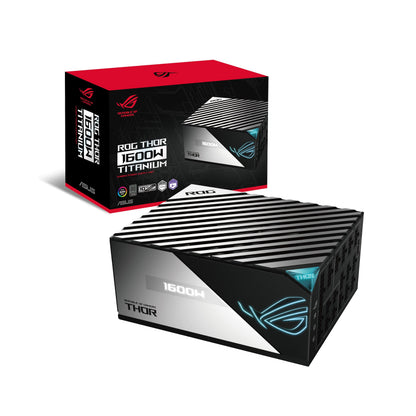 ASUS ROG Thor 1200W Platinum III PSU (80 Plus Platinum Certified, ATX 3.1, GaN MOSFET, GPU-First Intelligent Voltage Stabilizer, Magnetic OLED Display, Turbo Mode, 10-Year Warranty)