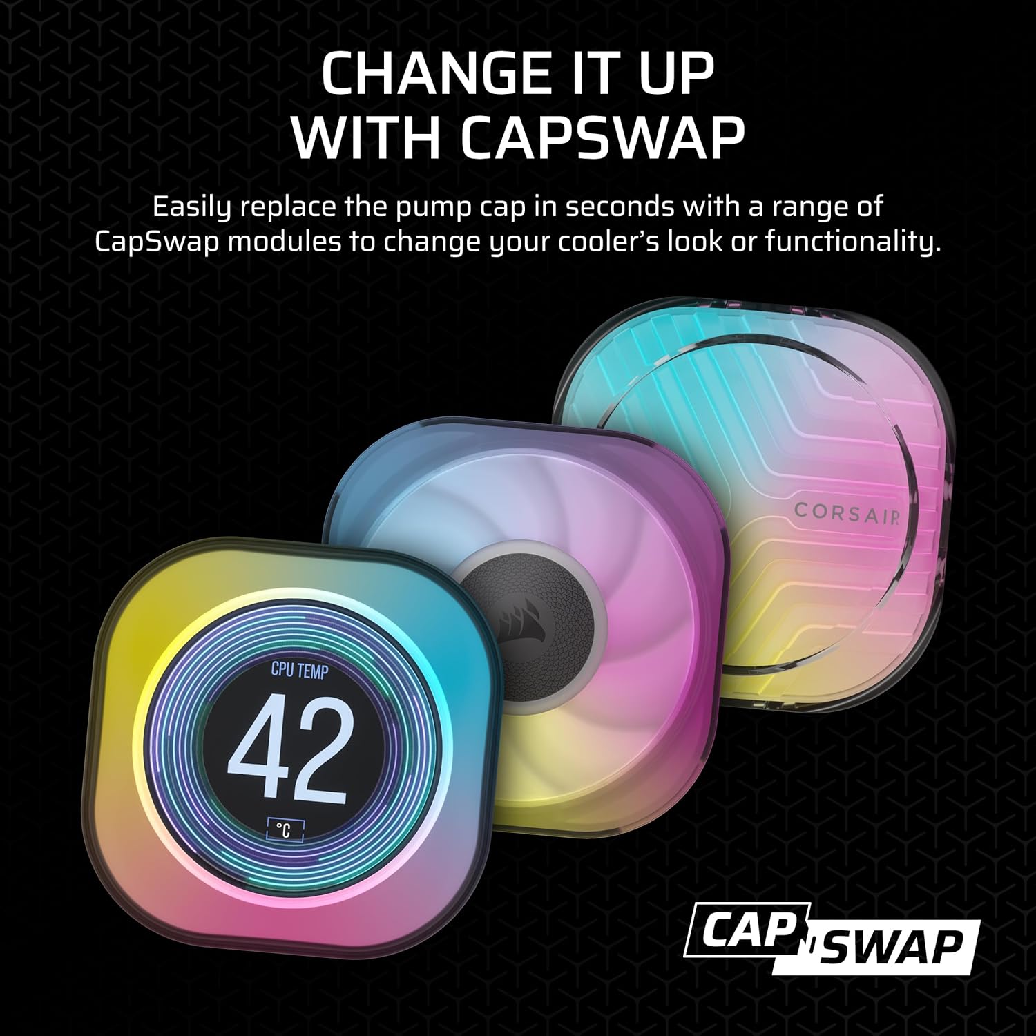 CORSAIR iCUE Link Titan 240 RX RGB Liquid CPU Cooler – 240mm AIO – Low-Noise – FlowDrive Cooling Engine – Intel LGA 1851/1700, AMD AM5/AM4 – 2X RX120 RGB Fans – iCUE Link System Hub Included – White