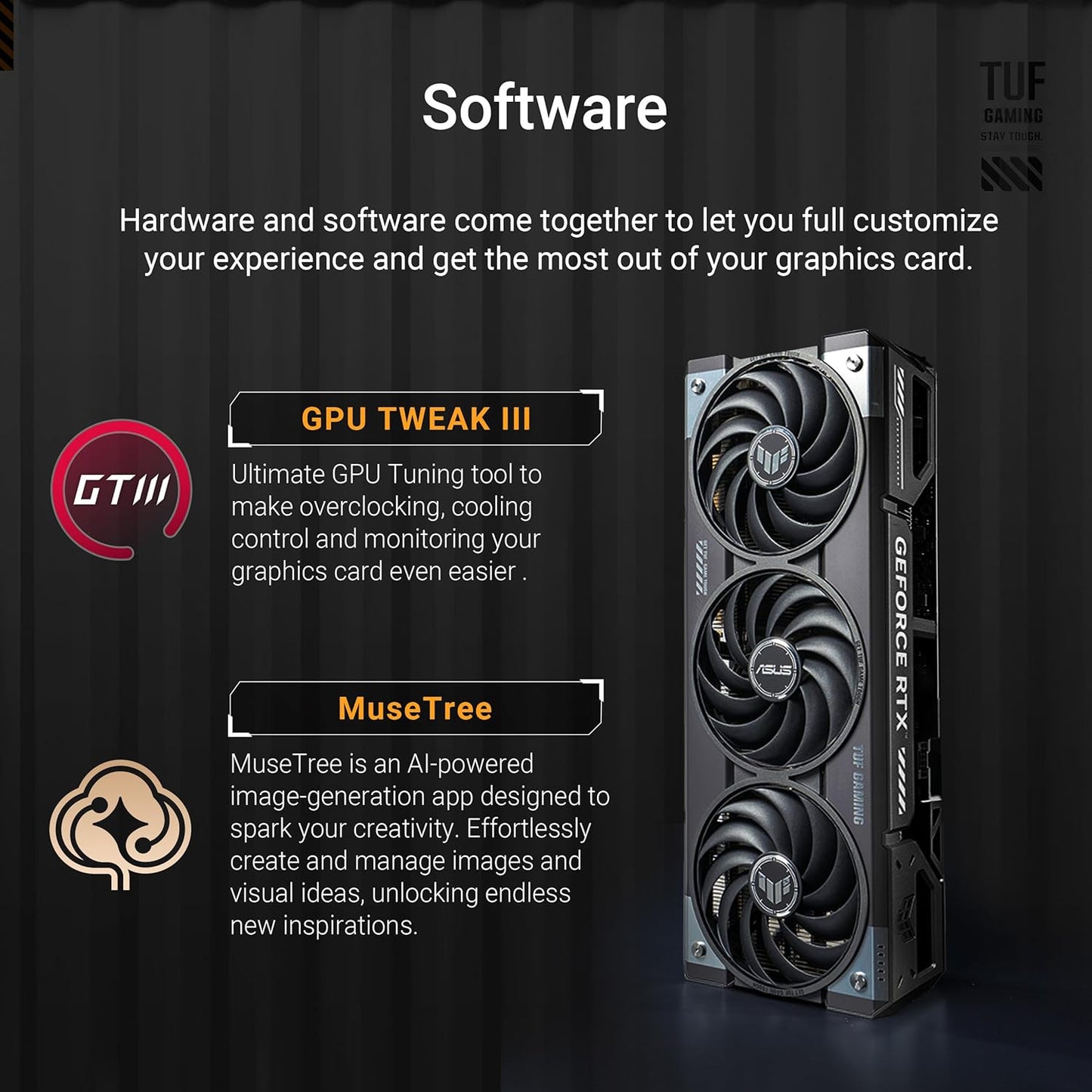 ASUS TUF Gaming GeForce RTX ™ 5070 Ti 16GB GDDR7 OC Edition Gaming Graphics Card (PCIe® 5.0, HDMI®/DP 2.1, 3.125-slot, Military-Grade Components, Protective PCB Coating, axial-tech Fans) (Renewed)