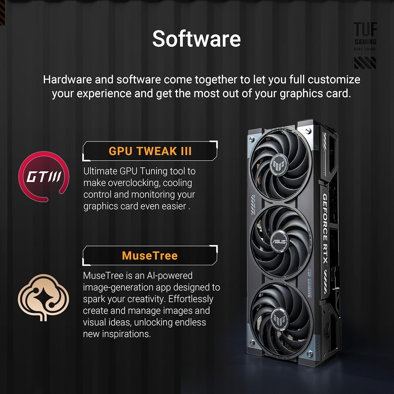 ASUS TUF Gaming GeForce RTX ™ 5070 Ti 16GB GDDR7 OC Edition Gaming Graphics Card (PCIe® 5.0, HDMI®/DP 2.1, 3.125-slot, Military-Grade Components, Protective PCB Coating, axial-tech Fans) (Renewed)