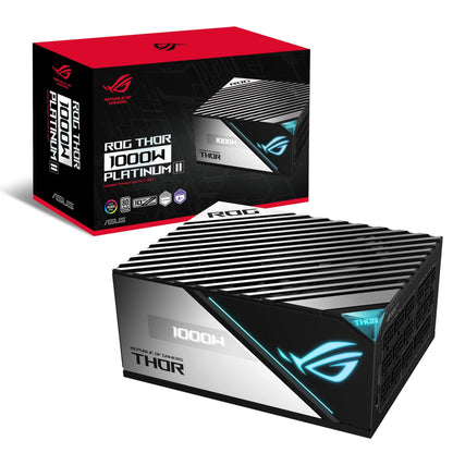 ASUS ROG Thor 1200W Platinum III PSU (80 Plus Platinum Certified, ATX 3.1, GaN MOSFET, GPU-First Intelligent Voltage Stabilizer, Magnetic OLED Display, Turbo Mode, 10-Year Warranty)