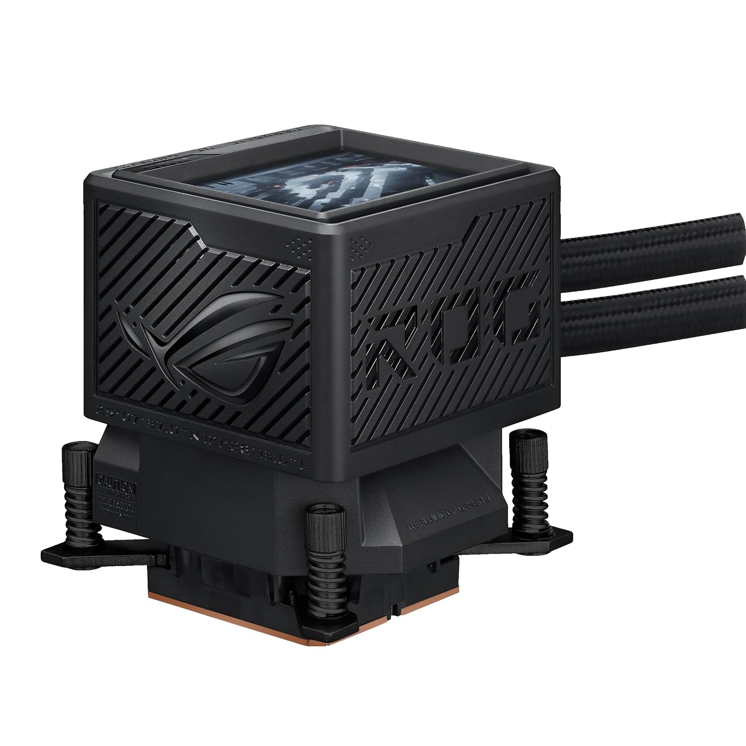 ASUS ROG RYUJIN III 360 ARGB EXTREME all-in-one AIO CPU liquid cooler, AMD Ryzen 9000 & Intel® Core™ Ultra Ready, Asetek Gen8 V2 pump; high airflow static pressure magnetic fans; customizable 3.5" LCD