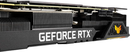 ASUS TUF Gaming NVIDIA GeForce RTX 3090 OC Edition Graphics Card- PCIe 4.0, 24GB GDDR6X, HDMI 2.1, DisplayPort 1.4a, Dual Ball Fan Bearings (Renewed)