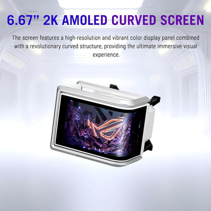 ASUS ROG RYUO IV 360 ARGB White with Curved 6.67-inch AMOLED Display That Supports 3D-Effect Video or Customizable System Stats, Plus Asetek Emma Gen8 V2 Pump and pre-Mounted Daisy-Chained ARGB Fans