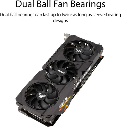 ASUS TUF Gaming NVIDIA GeForce RTX 3080 V2 OC Edition Graphics Card (PCIe 4.0, 10GB GDDR6X, LHR, HDMI 2.1, DisplayPort 1.4a, Dual Ball Fan Bearings, Military-Grade Certification, GPU Tweak II)