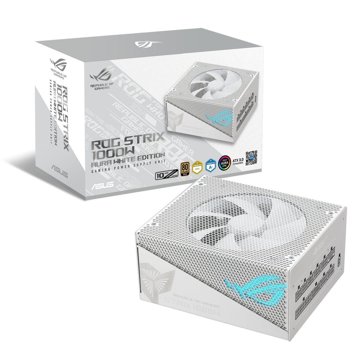 ASUS ROG Strix 1200W Platinum (Fully Modular Power Supply, 80 Plus Platinum Certified, ATX 3.1, GaN MOSFET, GPU-First Intelligent Voltage Stabilizer, 10-Year Warranty)