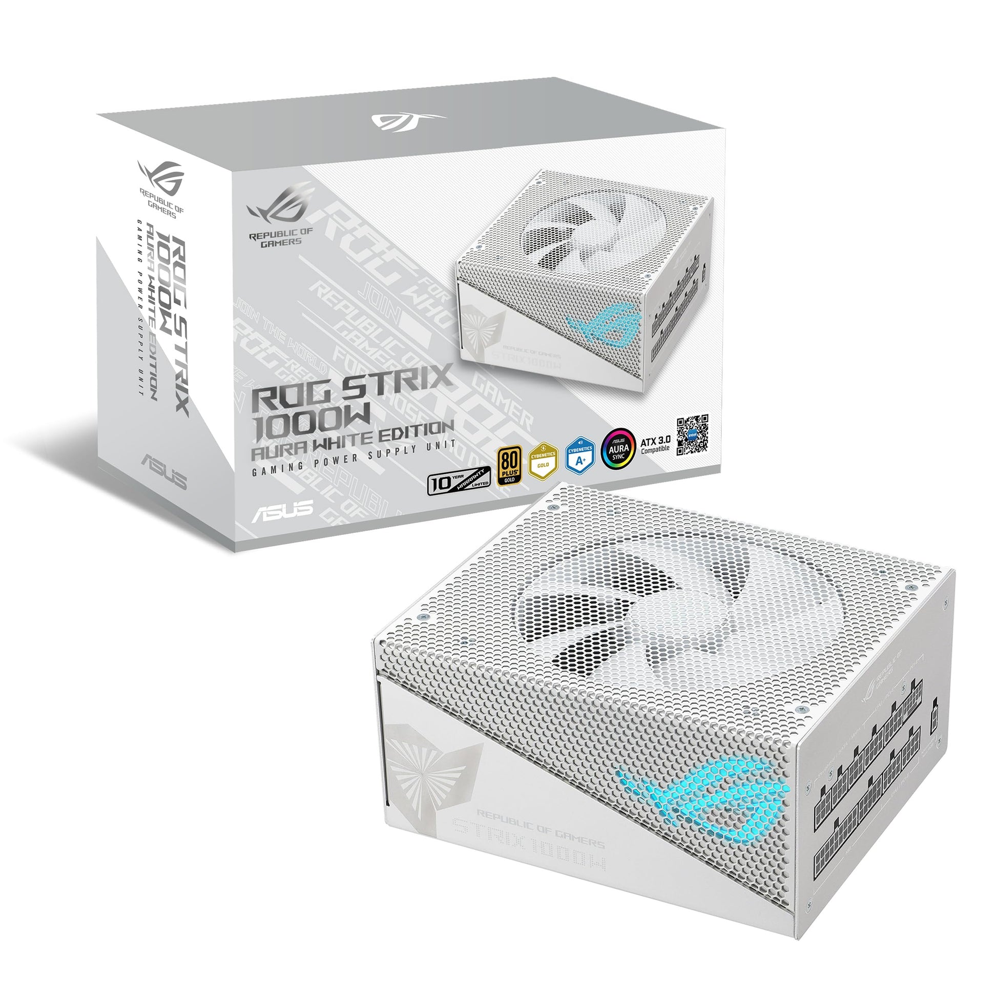 ASUS ROG Strix 1200W Platinum (Fully Modular Power Supply, 80 Plus Platinum Certified, ATX 3.1, GaN MOSFET, GPU-First Intelligent Voltage Stabilizer, 10-Year Warranty)