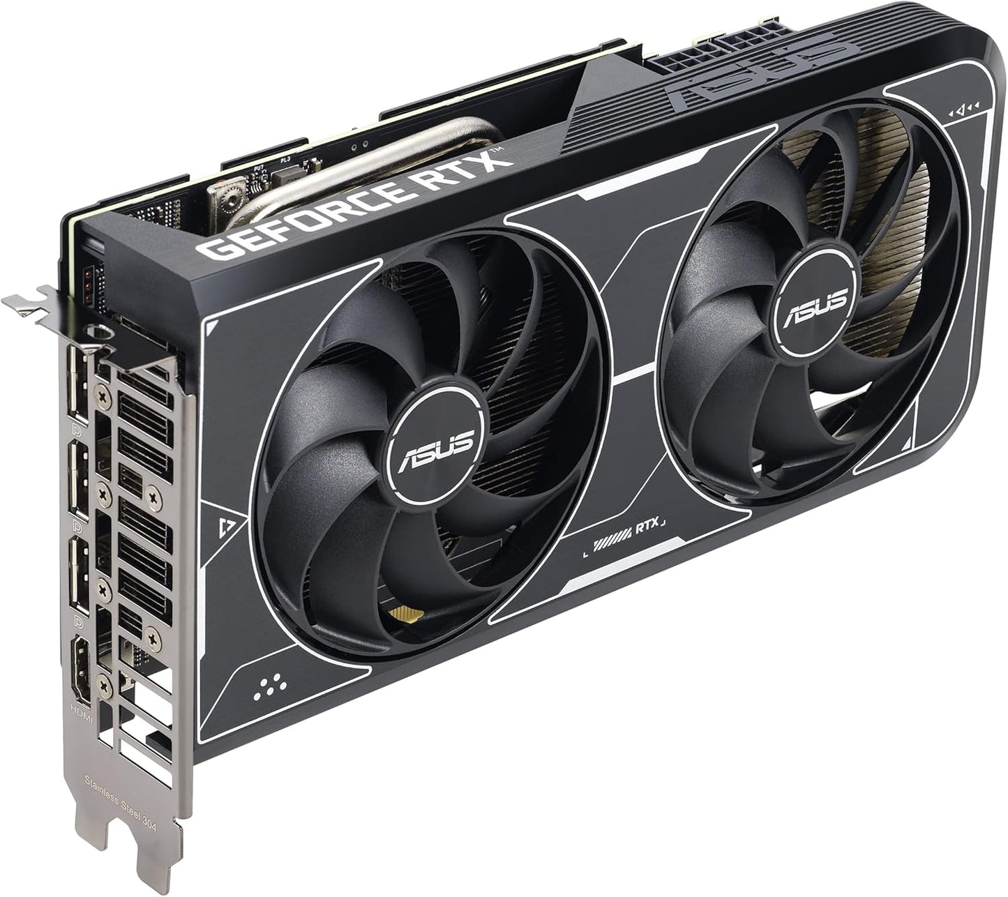 ASUS Dual NVIDIA GeForce RTX 3060 Ti OC Edition Graphics Card (PCIe 4.0, 8GB GDDR6X Memory, HDMI 2.1, DisplayPort 1.4a, 2-Slot Design, Axial-tech Fan Design, 0dB Technology, and More) (Renewed)